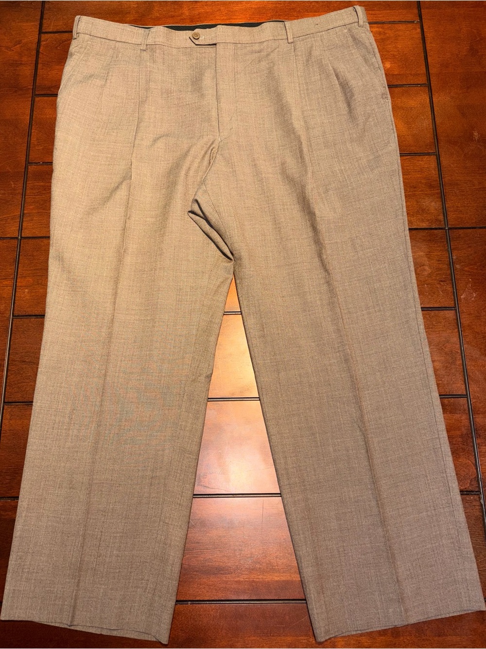 Giorgio Cosani Mens Super 100's Pure Wool Dress Pants Size W46 In Brown